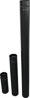 Produktbild von Pellet-Ofenrohr Bertrams Ø 80 mm pulverbeschichtet schwarz 1,00 m