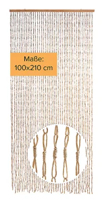 Produktbild von Lockardi Türvorhang Papiervorhang  CIRCLES 45 Stränge 100x210cm | Vorhang Insektenschutz Fliegenvorhang Balkontür Mückenschutz Raumtrenner Dekoration