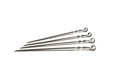 Produktbild von Flache Grillnadeln 40 cm, 4 Stück in der Packung.