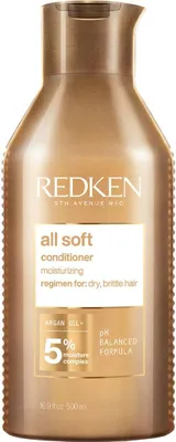 Obrázek produktu pro Redken All Soft Conditioner vyživující kondicionér pro suché a nepoddajné vlasy 500 ml