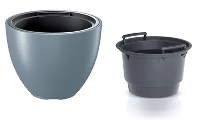 Obrázek produktu pro Prosperplast s.r.o. Květináč s vkladem HEOS světle šedá 29,8 cm