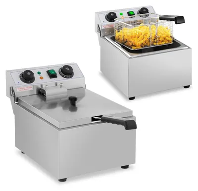 Zdjęcie produktu dla Frytownica Nastawna Gastronomiczna Elektryczna Timer 230 V 3200W 10 L