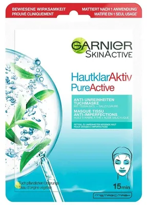 Produktbild von Garnier, Teebaumol, Gesichtsmaske, 23g