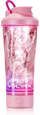 Productafbeelding van Elektrische eiwitschudapparaat 600ml, BPA-vrij, roze, oplaadbaar, vortex-mengapparaat
