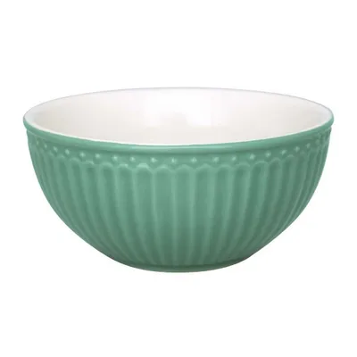 Produktbild von Greengate Alice Müslischale dusty green 14 cm