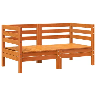 Produktbild von Garten-Ecksofas 2 Stk. Wachsbraun Massivholz Kiefer