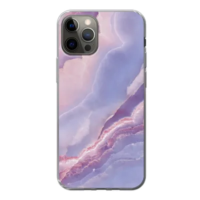 Produktbild von MuchoWow® Handyhülle Schutzhülle Hülle für iPhone 12 Pro Kalkstein - Naturstein - Mineralien Silikon Softcase Handy Hülle - Abdeckung