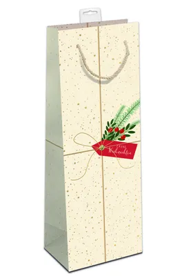 Produktbild von Weihnachten 6 Flaschentüten Flaschentaschen Zuckerrohrpapier á