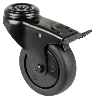 Produktbild von Lenkrolle m.Festst.D.75mm Trgf.75kg Rückenloch 10,2 m.Festst.