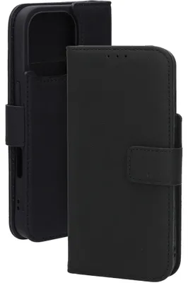 Produktbild von Mobiparts MP-127236, Geldbörsenhülle, Apple, iPhone 16 Pro, 16 cm (6.3"), Schwarz
