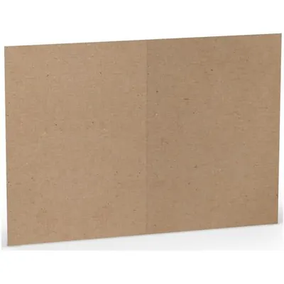Produktbild von 100x RÖSSLER 16407262 Briefkarte Paperado, B6hd, 250g/m², planliegend kraft