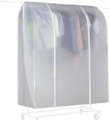 Produktbild von Famanu Abdeckung für Kleiderstangen mit Reißverschluss - 150 x 133 x 55 cm