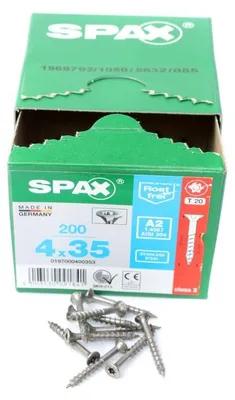 Produktbild von SPAX Senkkopfschraube Edelstahl A2 4,0x35