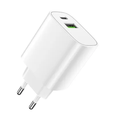 Obrázek produktu pro Nabíječka do sítě Forever LS-04 20W, 1xUSB, 1xUSB-C bílá