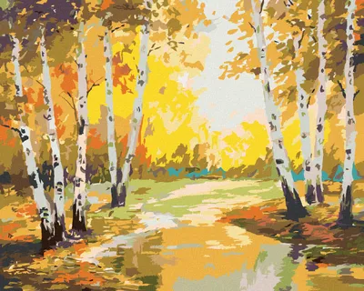 Obrázok produktu pre Zuty - Diamantové maľovanie - BREZY A POTOČIK, 40x50 cm, bez rámu a bez vypnutia plátna