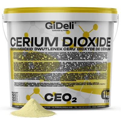 Produktbild von Ceriumoxid Glaspolitur 1kg Ceroxid Kratzerentferner Scheinwerfer Spiegel GiDeli