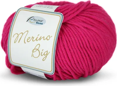 Produktbild von Rellana Merino Big, 60% Schurwolle (Merino), 40% Polyacryl, 50 gr. pink 34