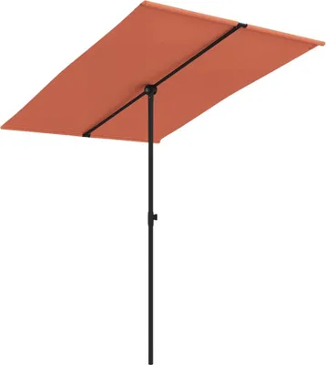 Imagen del producto de Sombrilla vidaXL con mástil de aluminio, 2x1,5 metros, color terracota