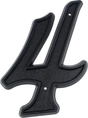 Produktbild von Famanu Hausnummer 5,5 Zoll (139 mm) - Schwarz