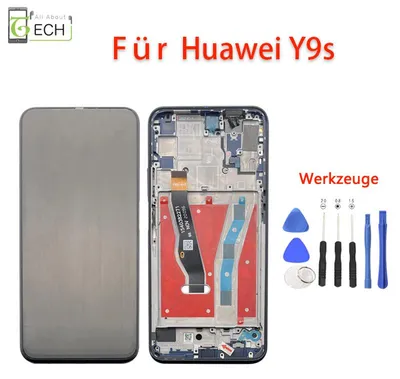 Produktbild von Für Huawei Y9s STK-L21 LCD Display mit Rahmen Touchscreen Bildschirm Schwarz