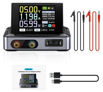 Labornetzteil 30V 5A, variabel 0-30V/0-5A, 2,8" IPS-Display, DPS-150