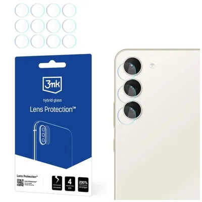Produktbild von 3mk Hybridglas Lens Protection für Samsung Galaxy S23+Kamera Objektiv Kameralinse 0,16mm 6H (4 Stück)