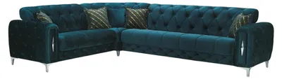 Produktbild von ECKSCHLAFSOFA Patna Grün - Langer Schenkel Rechts