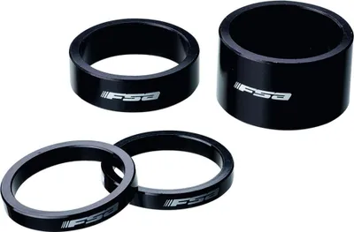 Image de Entretoise pour casque Fsa aluminium Noir 1 1/8'' / 20 mm Noir 1 1/8'' / 20 mm