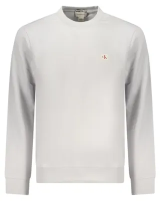 Produktbild von Herren Langarm-Sweatshirt Grau – Klassisch mit Logo-Applikation