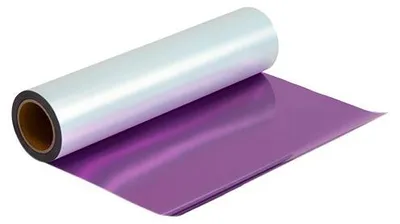 Produktbild von Plottermarie Plotterfolie Duo Metallic Flex für kreative Veredelungen – Plotterfolie für Textildruck, T-Shirts, Baumwolle, Polyester, DIY 100 x 50 cm - 5280 Duo Metallic Purple