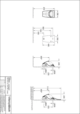 Obrázek produktu pro V+B Urinal-Deckel O. NOVO Scharniere verchromt weiß