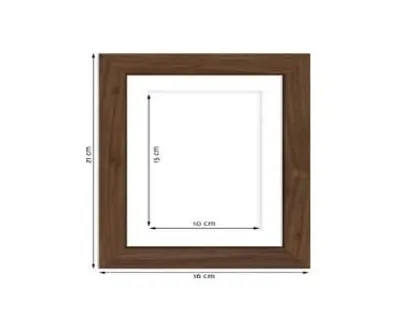 Obrázok produktu pre Rám 13x18 s paspartou 10x15 - orech Columbia