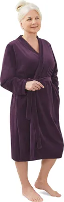 Produktbild von Sylwia III Damenbademantel Velours XL/2XL Pflaume