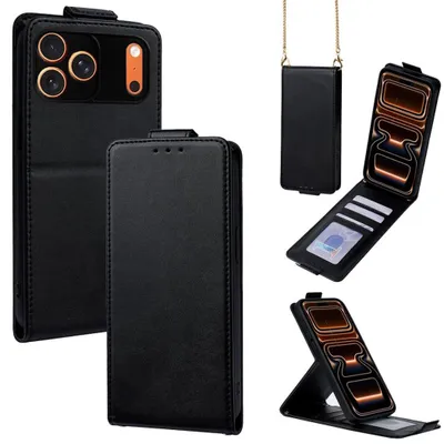 Produktbild von Handy Hülle Klapphülle für Apple iPhone 17 Pro Max Flip Case Kartenfach Schwarz