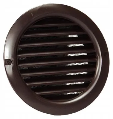 Obrázek produktu pro Dalap GP 80 RUN kulatá hnědá ventilační mřížka 80mm se síťkou