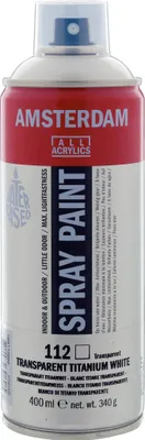 Produktbild von Amsterdam Sprühfarbe Spraydose hochpigmentiert 400 ml Transparenttitanweiß 112
