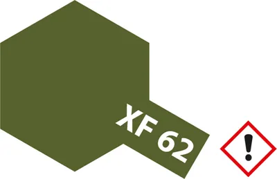 Produktbild von XF-62 Braunoliv Olive Drab matt - 23ml Acrylstreichfarbe wasserloeslich Tamiya 300081362