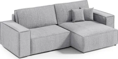 Produktbild von KEF Ecksofa Porto – L-Form Mini – 257x85x148 cm – Mit Schlaffunktion – Liegefläche 135x200 cm – Universell Rechtsseitig und Linksseitig - Poso 55