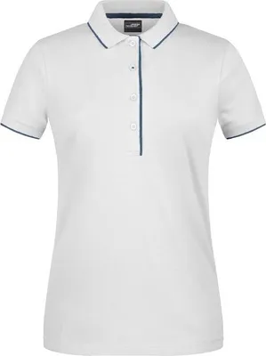 Produktbild von Klassisches Polo mit Kontraststreifen white/navy, Gr. L