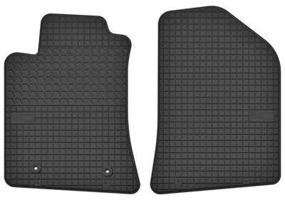 Image de Tapis avant en caoutchouc pour Toyota Avensis II T25 2003-2009 (break/liftback/berline) – 2 pièces, noirs, sur mesure