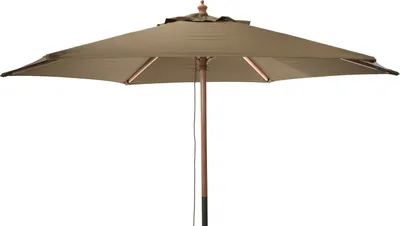Obrázek produktu pro Dřevěný zahradní slunečník, Ø 250 cm, hnědý