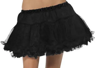 Produktbild von Schwarzer Petticoat mit Satin-Bund