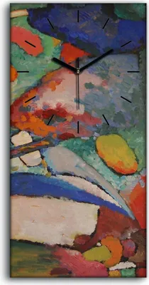 Produktbild von Dekor Leinwand Uhr Wandbilder Geräuschlos Kunstdruck 30x60 Der Wasserfall - schwarze Hände