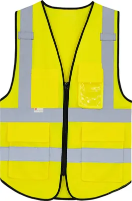 Immagine prodotto di Gilet premium ad alta visibilità multifunzionale con tasche "Monaco" - Korntex giallo segnale XS