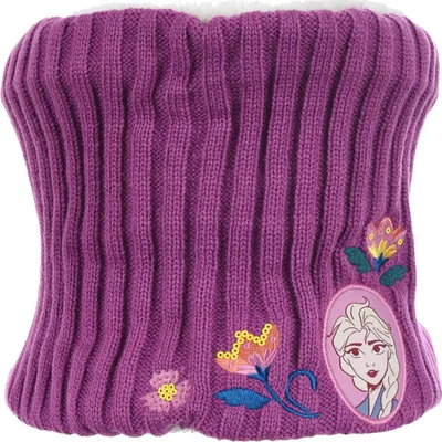 Produktbild von Frozen - Die Eiskönigin Elsa Kinder Mädchen Schlauch-Schal Loop Bandana   , Farbe:Lila