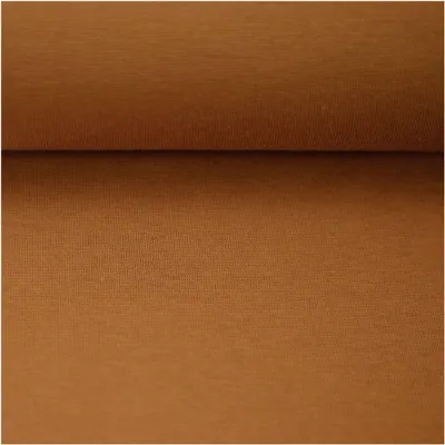 Bündchenstoff Schlauchware 50(100)cm extrabreit Meterware ab 25cm Jersey Oeko-Tex hellbraun