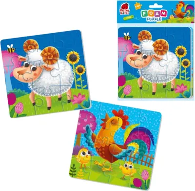 Image de Puzzle en mousse 2en1 "Ferme" RK6050-04