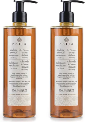 Produktbild von PRIJA flüssiges Shampoo/Duschgel Ginseng 2x380ml