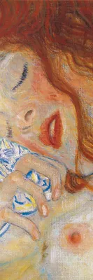 Produktbild von Gustav Klimt Kunstdruck Bild - DanaÃ«, 1907, Detail (91 x 30 cm)