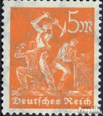 Produktbild von Briefmarken Deutsches Reich 1922 Mi 238  gestempelt Arbeitergruppen / Ergänzungs-Werte